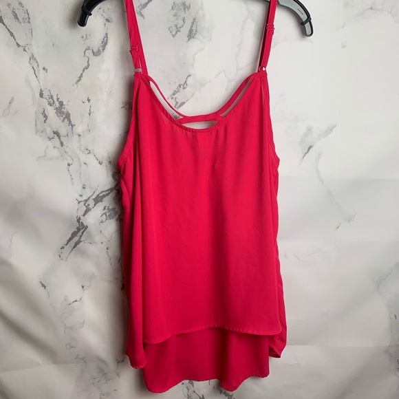 Torrid: Georgette Crisscross Back Tank Top size 2 - Picture 3 of 8